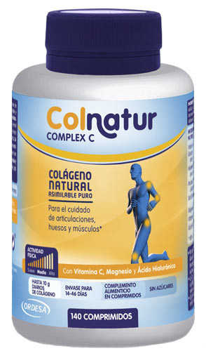 Colnatur Complejo colágeno hidrolizado con ácido hialurónico y vitamina C  330g/11.6 oz