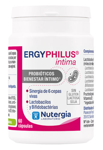 Comprar cápsulas Probiótico ERGYPHILUS Íntima Nutergia Salud femenina
