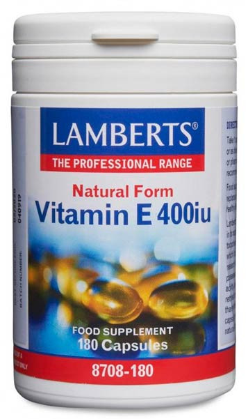 VITAMINA E Natural 400 UI de Lamberts Mejor PRECIO