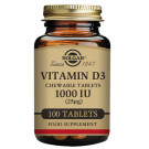 Vitamina D3 1000 UI Solgar 100 Comprimidos
