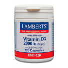 Vitamina D3 2000 UI (50 mcg) de Lamberts