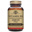 Vitamina D3 2200 UI Solgar 100 Cápsulas