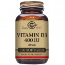 Vitamina D3 400 UI Solgar 100 Cápsulas