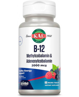 B-12 Metilcobalamina y Adenosilcobalamina 2000 mcg