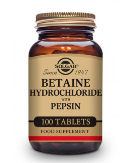 Betaína Clorhidrato con Pepsina Solgar