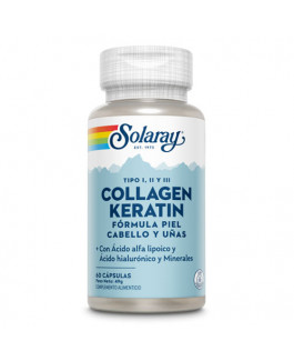 Cápsulas de Colágeno y Queratina-Collagen Keratin Solaray