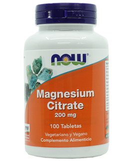 Magnesium Citrate 200 mg de NOW