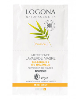 Mascarilla Matificante Arcilla y Bambú Bio Logona