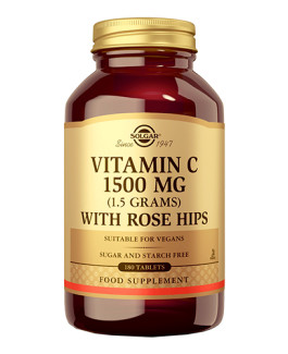 Vitamina C 1500 mg + Rose Hips Solgar