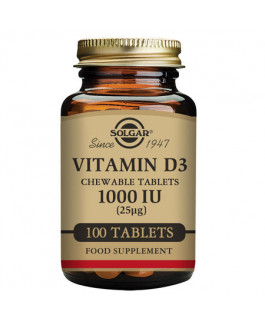 Vitamina D3 1000 UI Solgar 100 Comprimidos