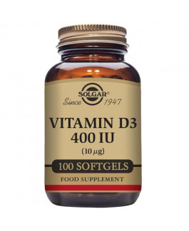 Vitamina D3 400 UI Solgar 100 Cápsulas