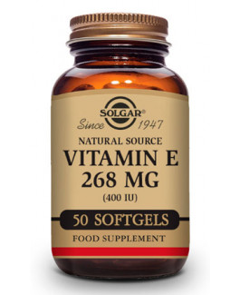 Vitamina E 400 UI 268 mg Solgar Cápsulas Blandas