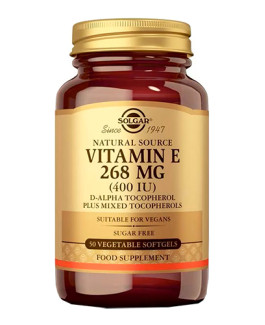 Vitamina E 400 UI 268 mg Solgar Cápsulas vegetales